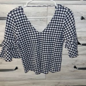 White birch crop top shirt